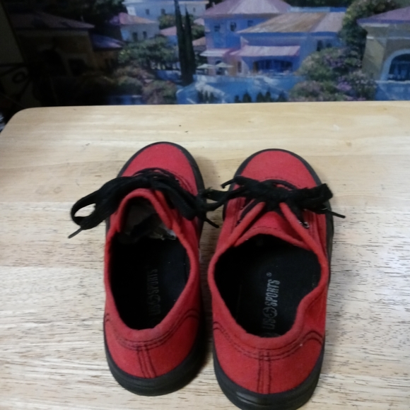 U.S Sports red&Black Kids tennis shoes, Size 13,Clean Sneakers,Ready Ship Fast. - Picture 7 of 9